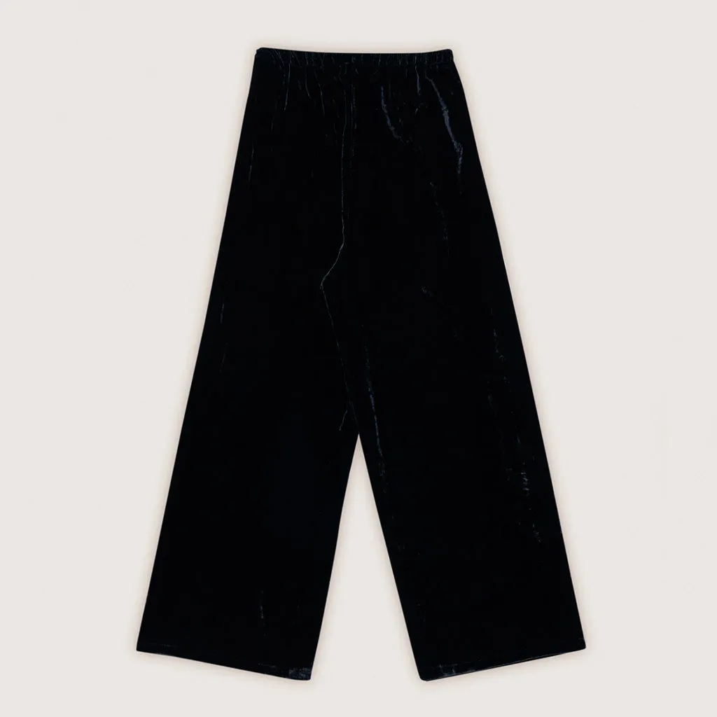 Pant Velour Space Blue Woman