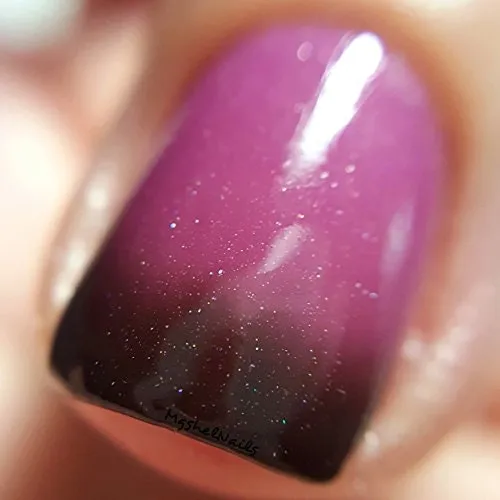Parrot Polish Moo Juice Thermal Nail Polish - Black/Purple/Pink