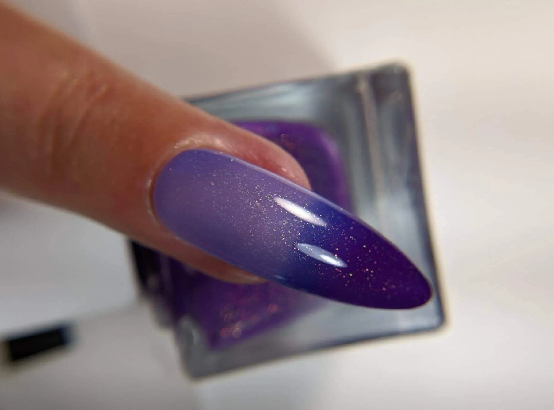 Parrot Polish Smooth Jazz Thermal Nail Polish - Purple/Blue/Clear