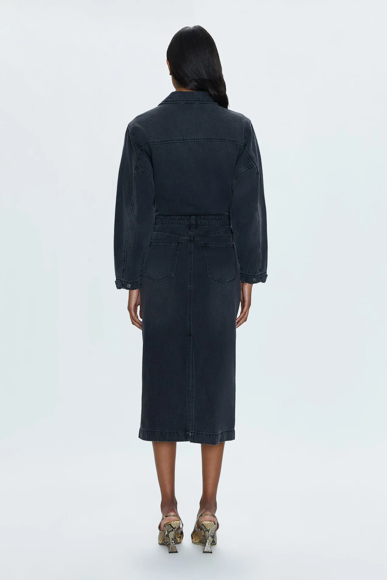 Pistola Tess Denim Midi Dress in Coupe
