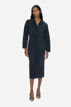 Pistola Tess Denim Midi Dress in Coupe
