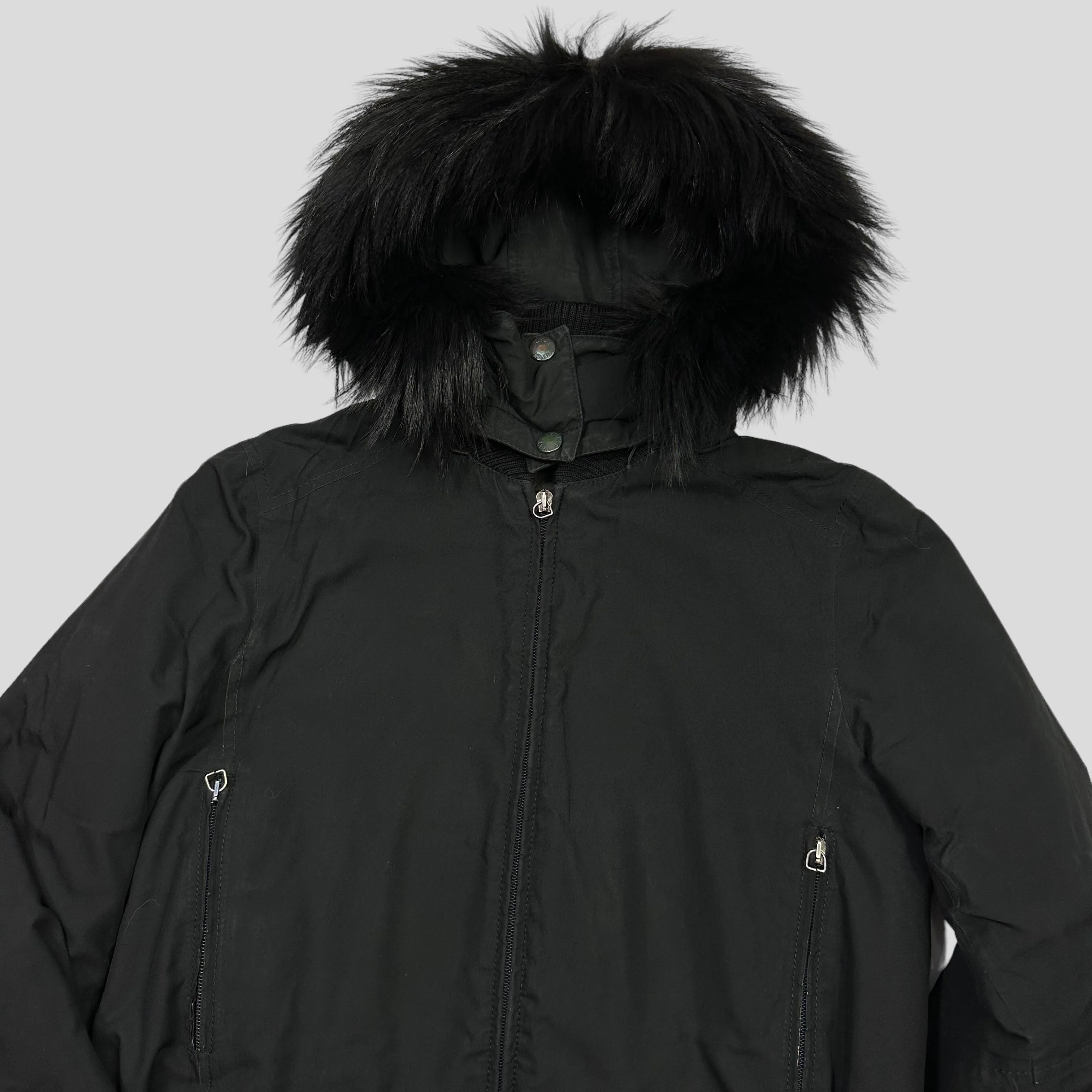 Prada Sport 00’s Goretex Faux Fur Ski Jacket   Belt - IT42