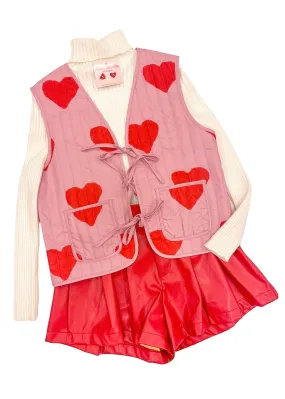 Quilted Heart Vest