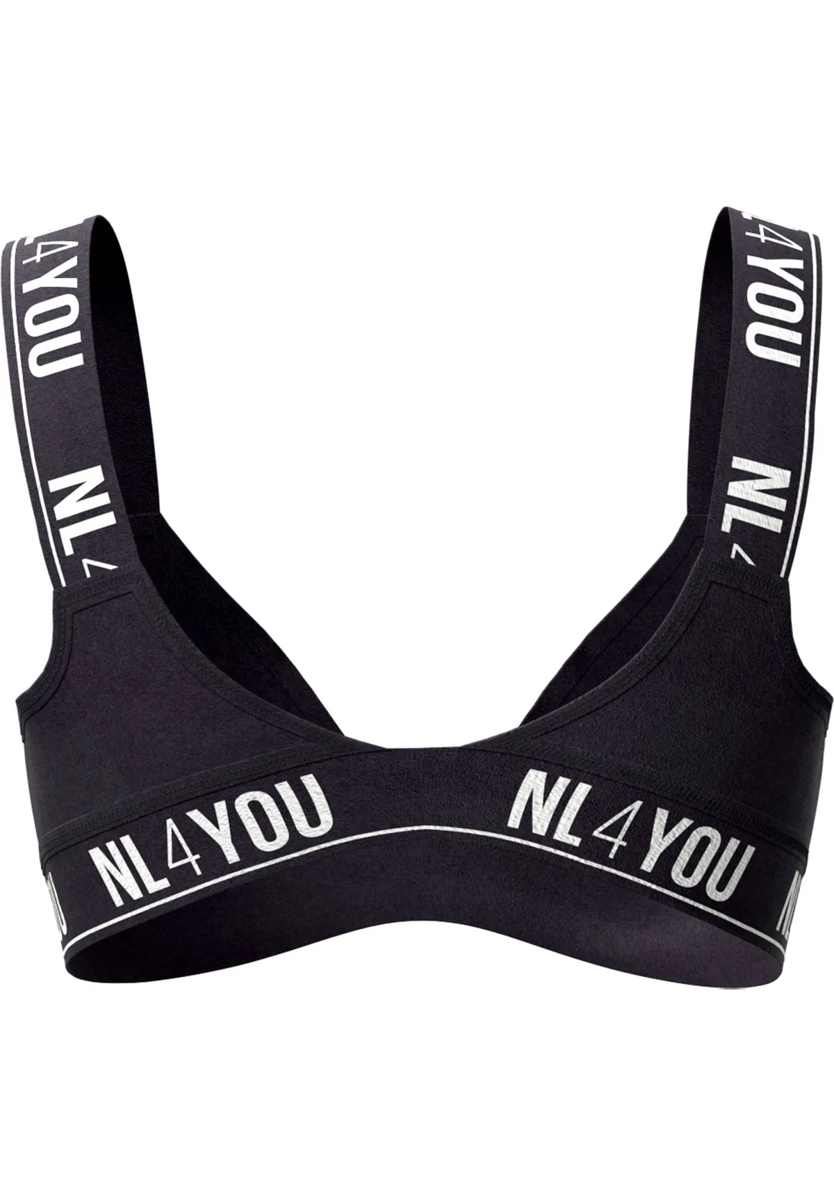 "Anthracite" - Triangle Cotton Bralette