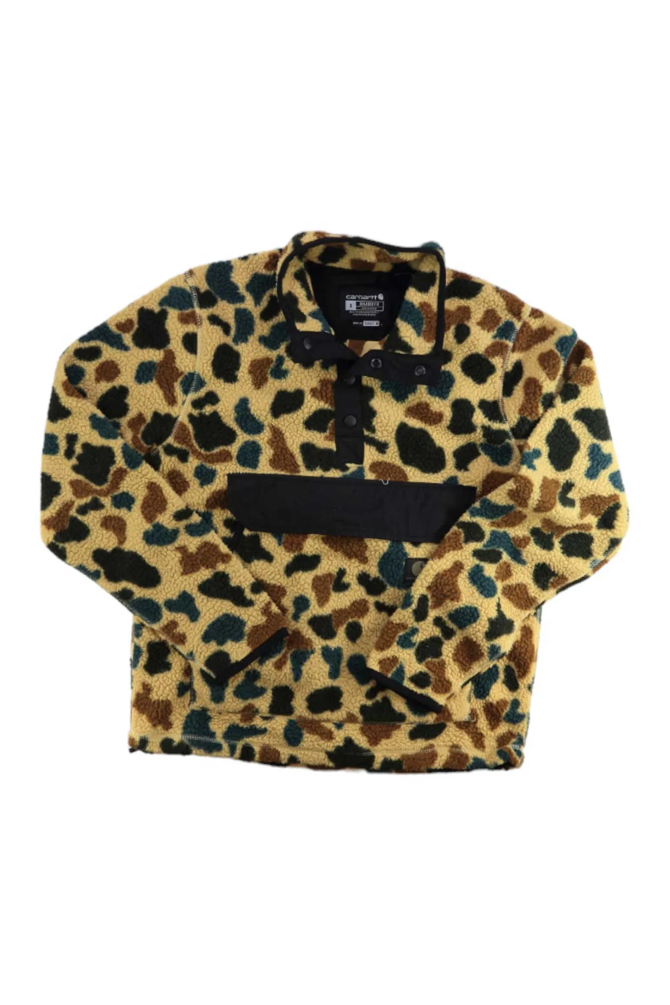 Relaxed Fit Fleece Snap Front Jacket- 2 Warmer Rating