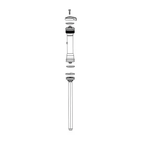 RockShox TurnKey Crown-Adjust Damper Assembly 80-120 mm Travel Recon Silver C1 2017 