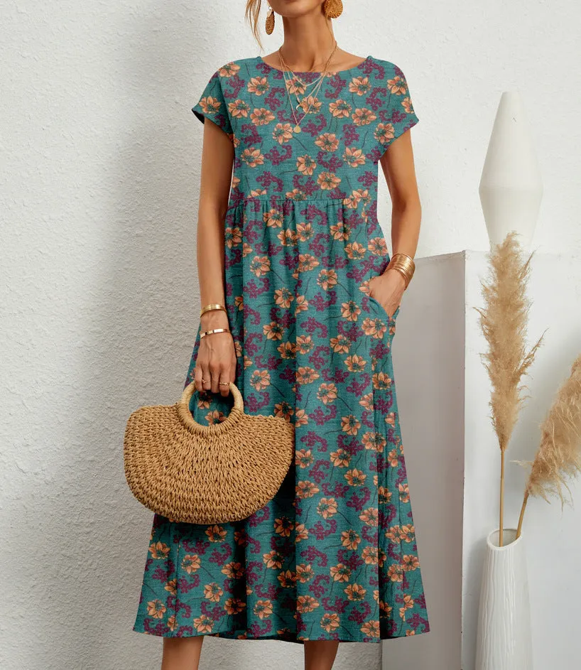 Roselle - Chic Floral Dress