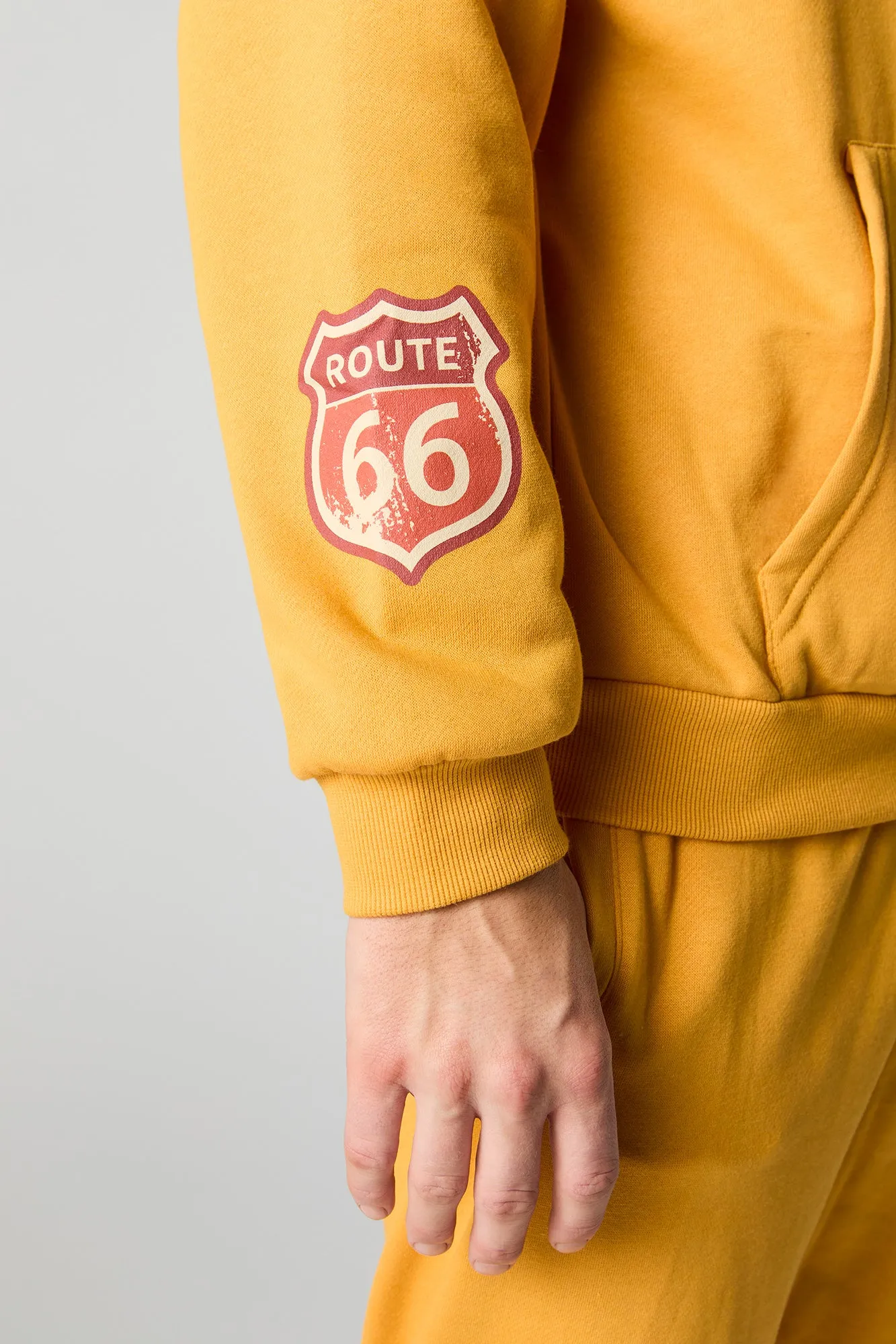 Route 66 Graphic Fleece Hoodie