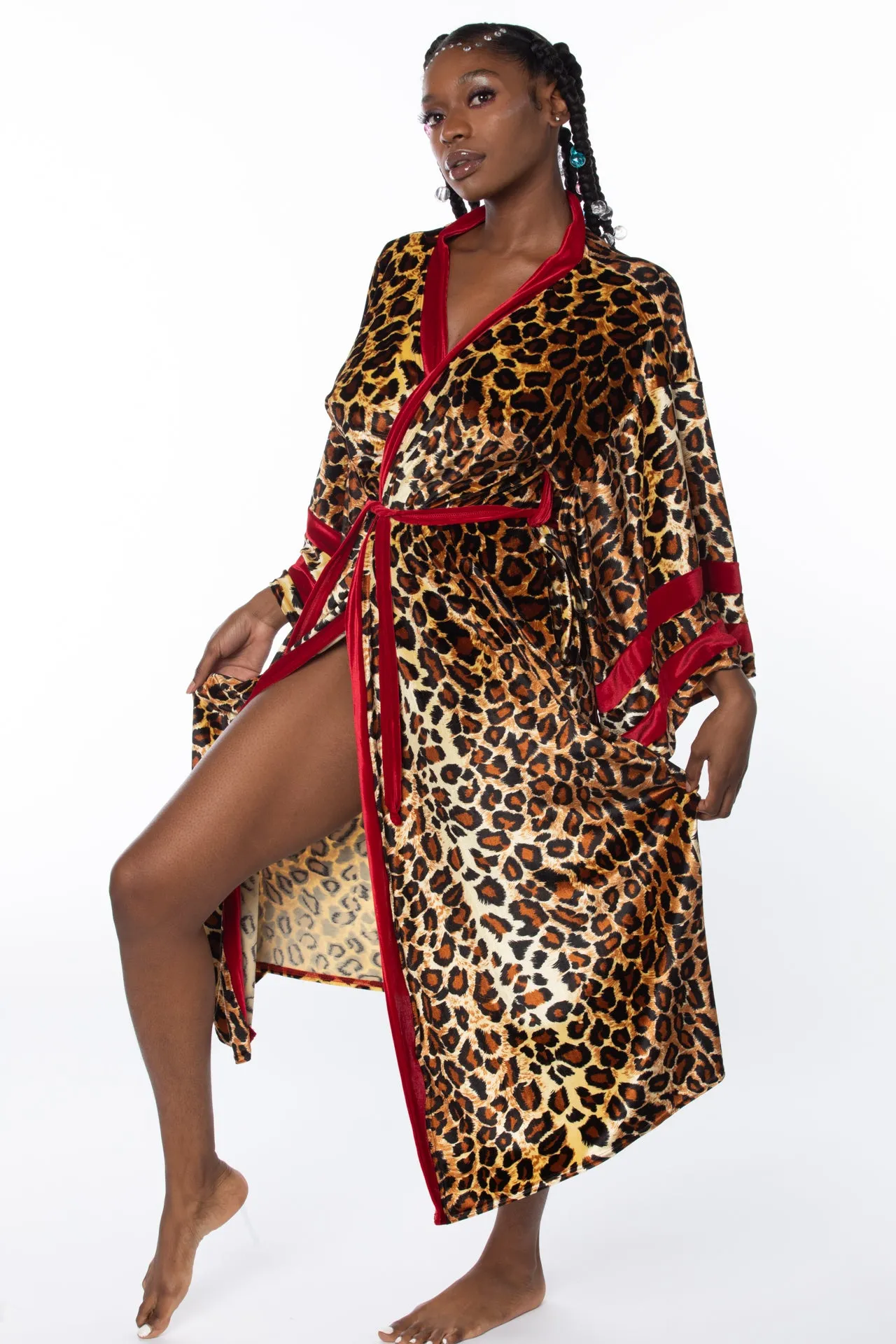 RTS KITTY VELVET FULL-LENGTH ROBE