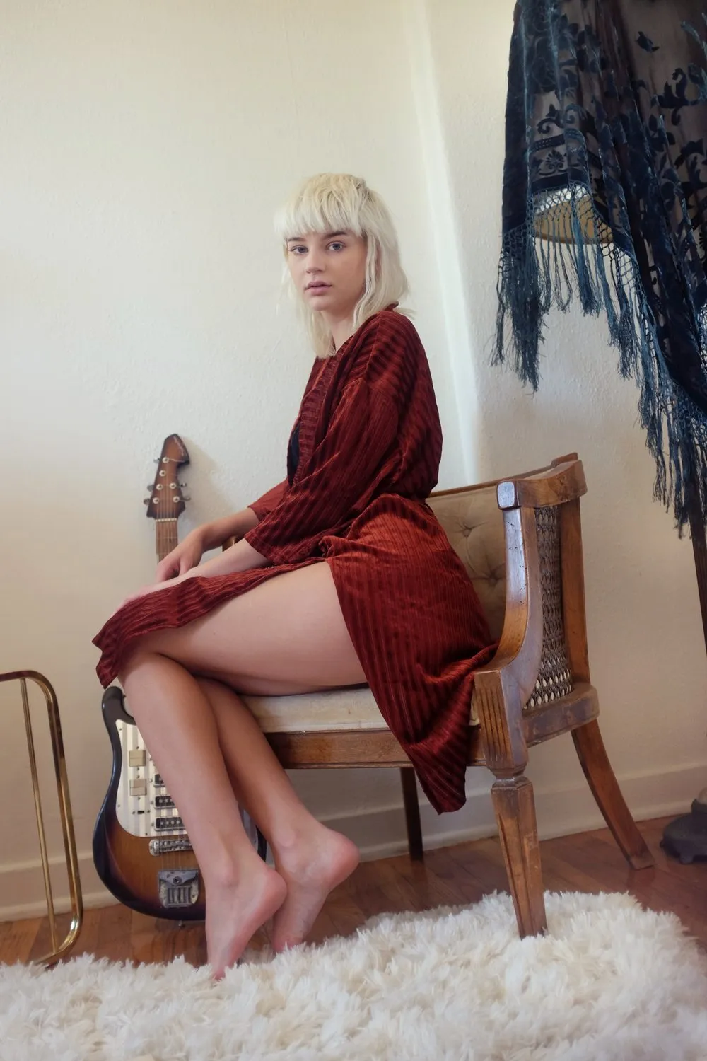 Rust Velvet Robe