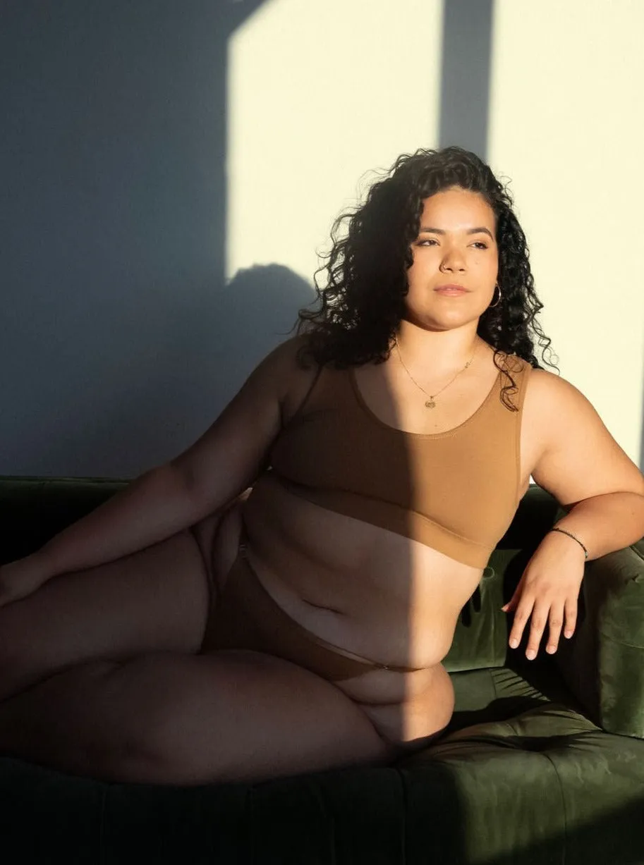 Scoop Bralette - Camel
