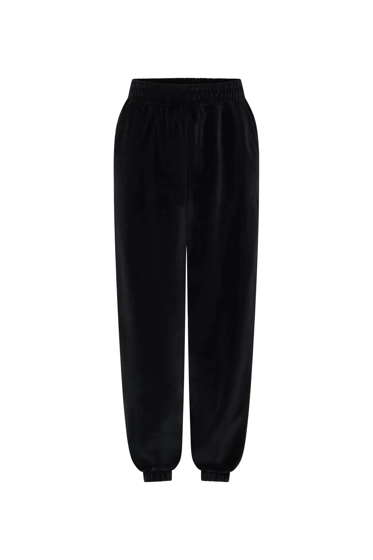 Simone Velour Trackpant | Black