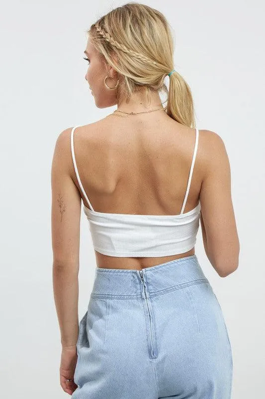 sleeveless cutout ribbed bodysuit