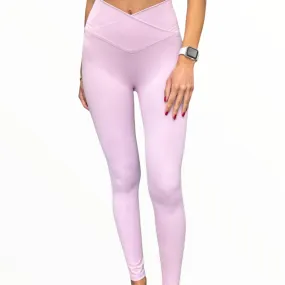 Slightly Thicker V-Leggings - Blush