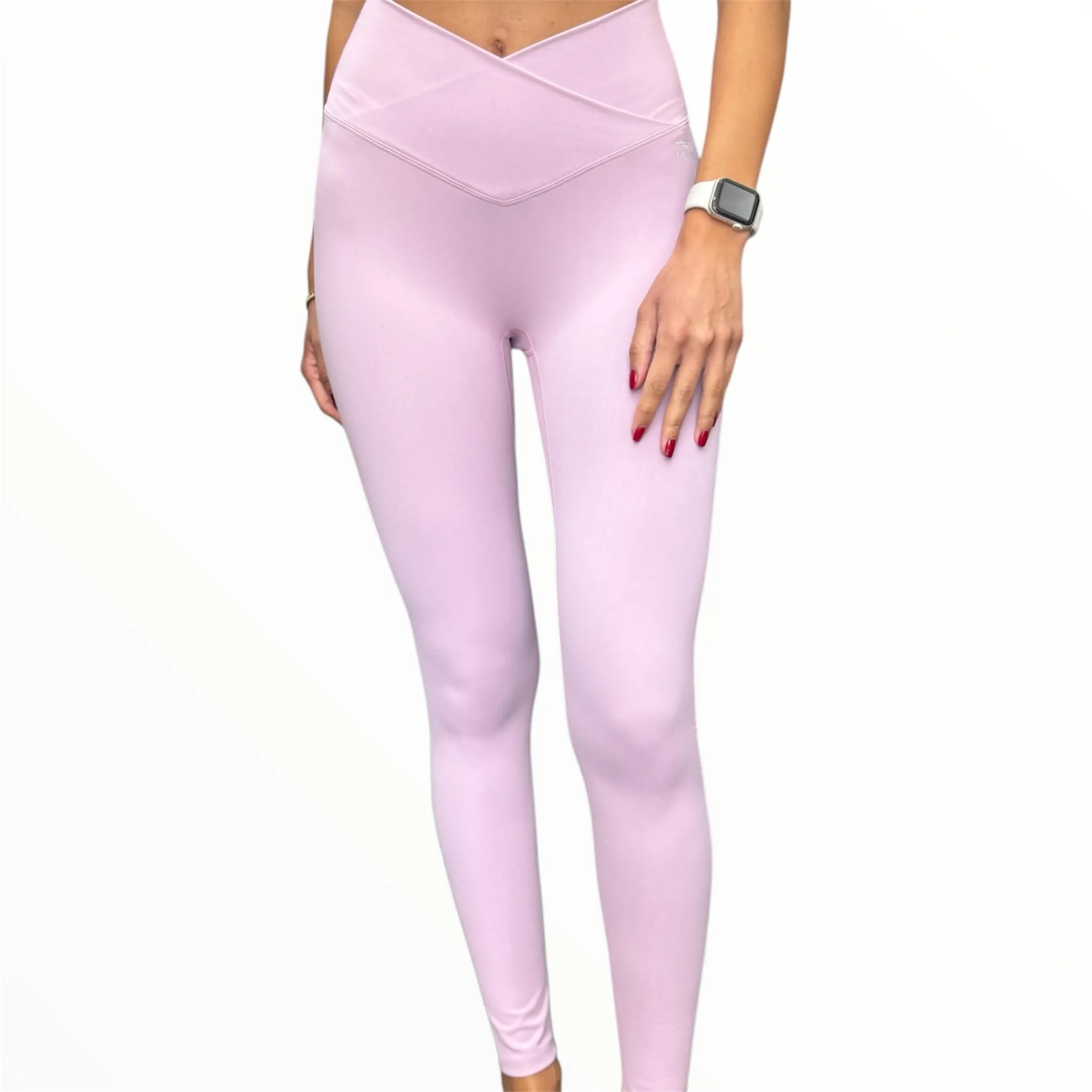 Slightly Thicker V-Leggings - Blush