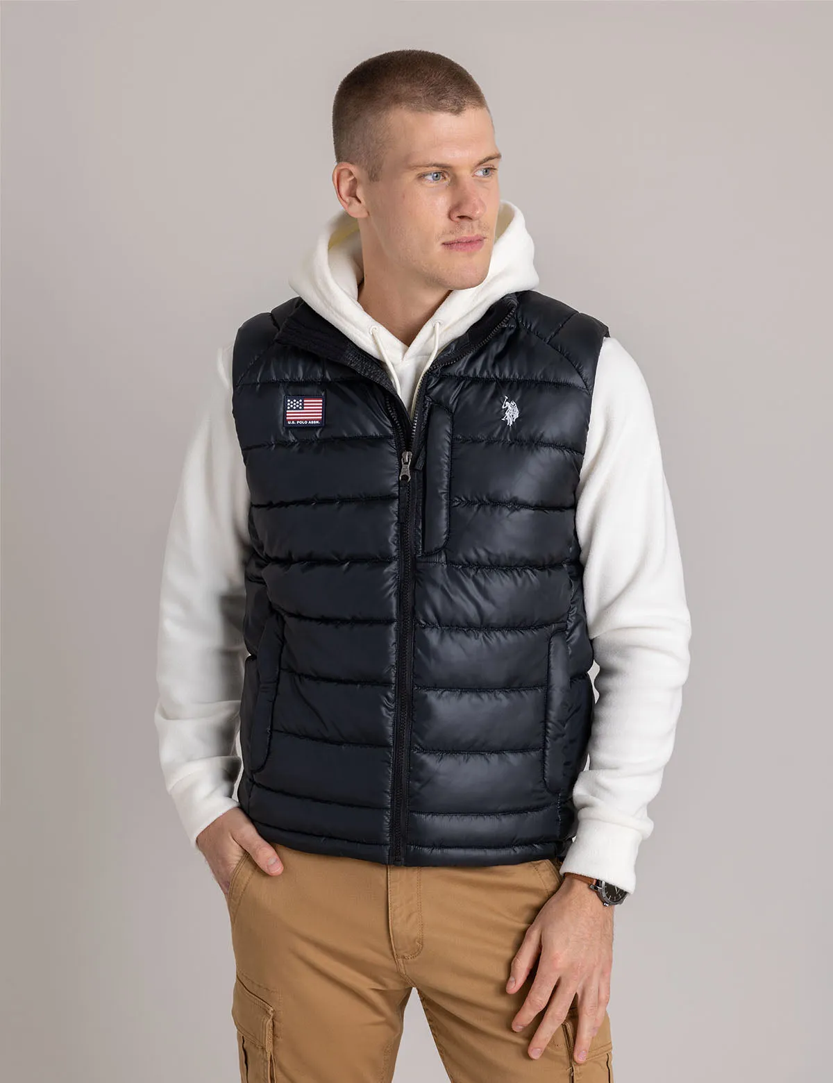 SMALL CHANNEL QUILTED PACKABLE VEST