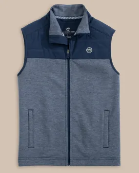 Southern Tide Coligny Quilted Vest in Dress Blue