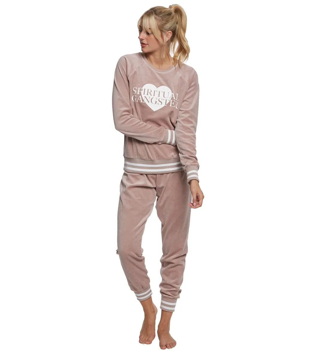 Spiritual Gangster Velour Joggers