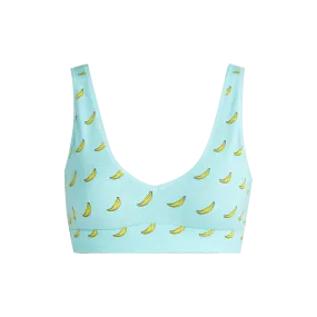 Stretch Cotton V-Neck Bralette | Go Bananas