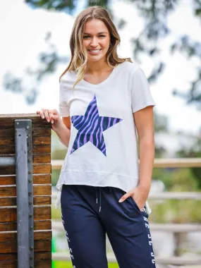 Sue Tiger Star White T Shirt