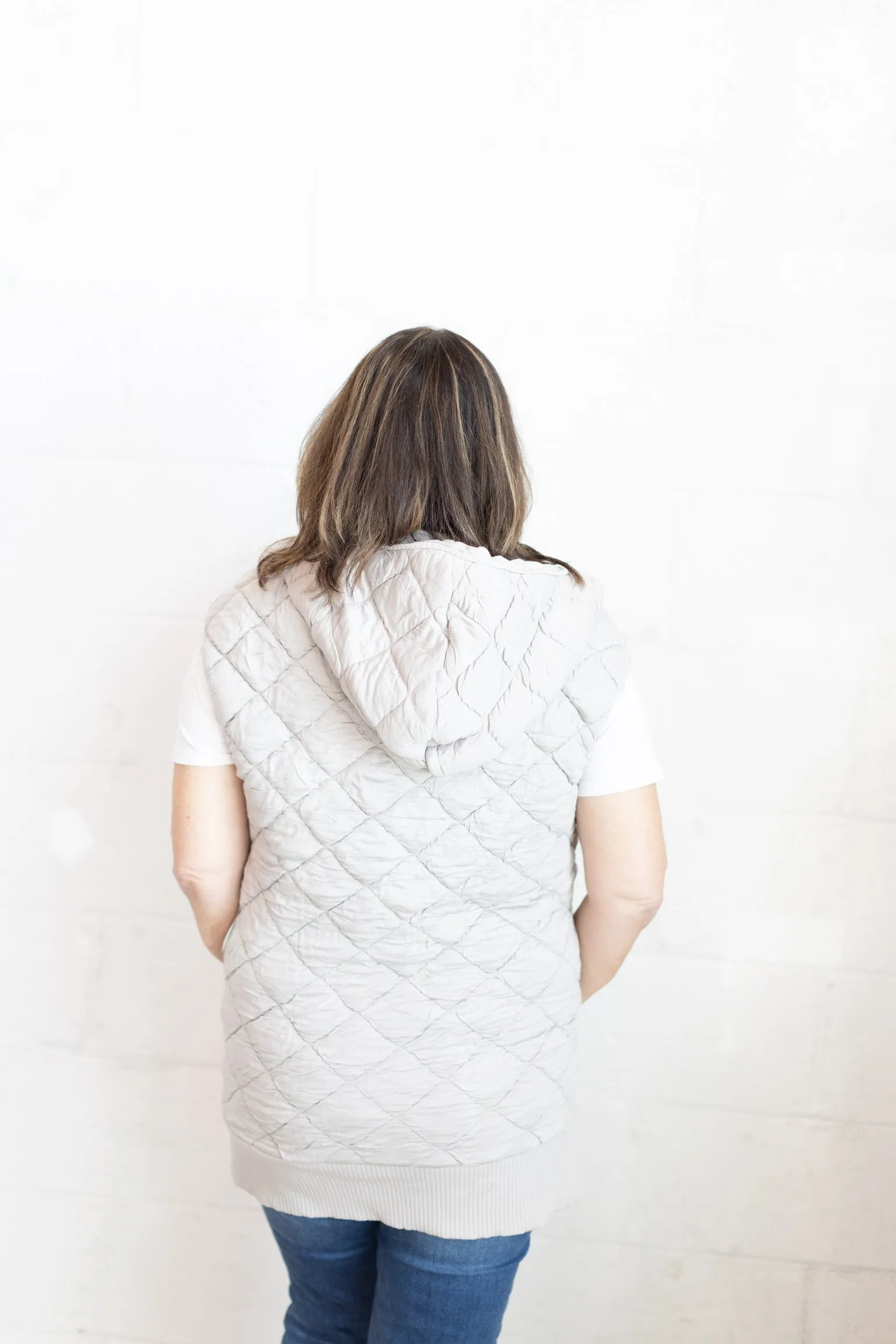 Taupe Quilted Vest