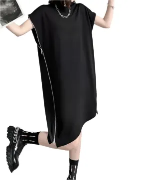 TEEK - Black Zip Side Dress