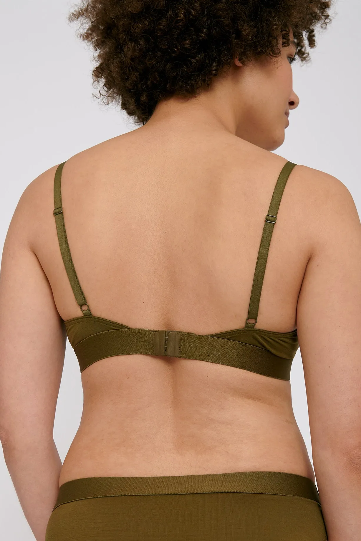 Tencel Bralette - Olive