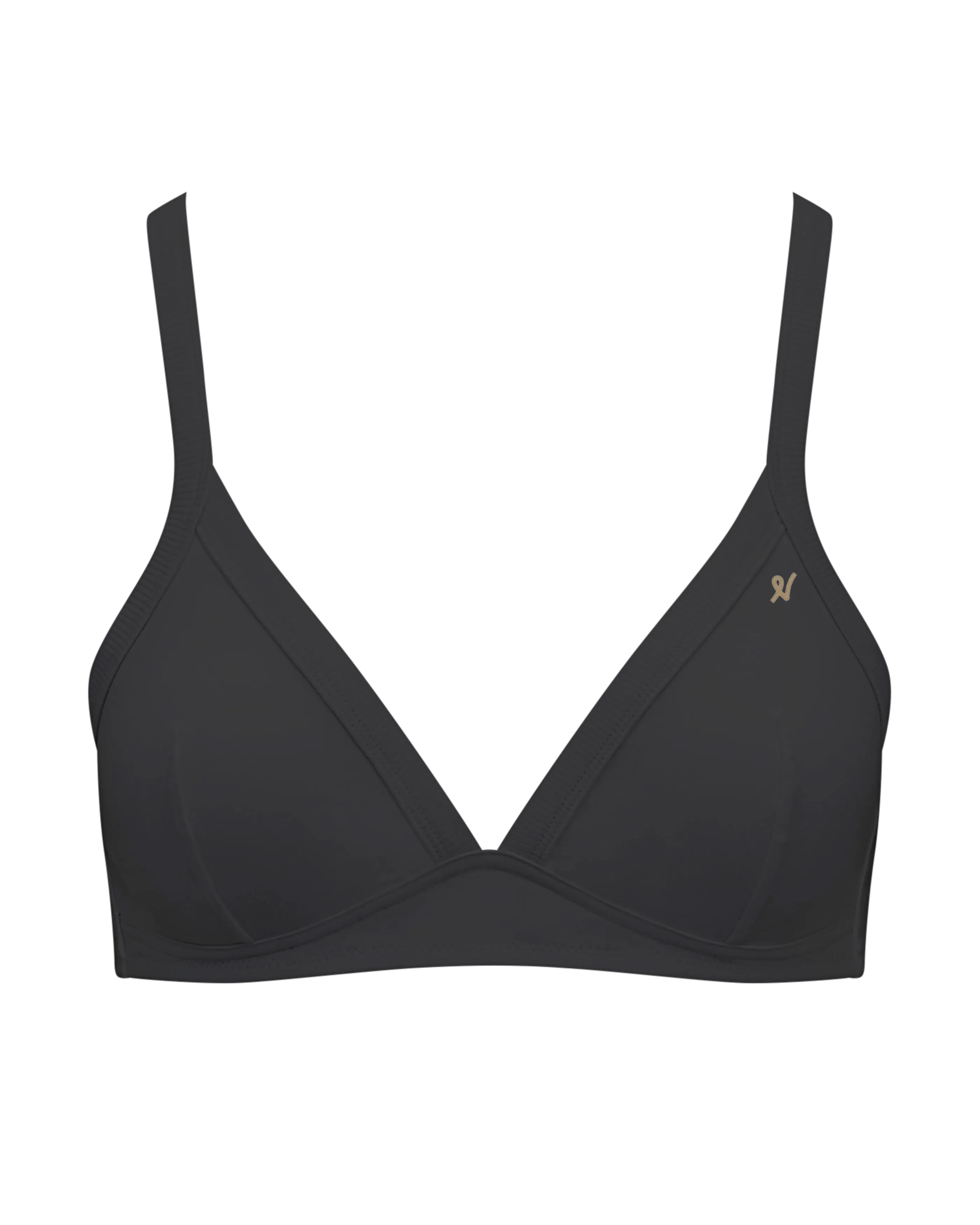 The Organic Cotton Easy Does It Bralette 2 Pack - Black & White