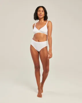 The Organic Cotton Easy Does It Bralette - Cotton White