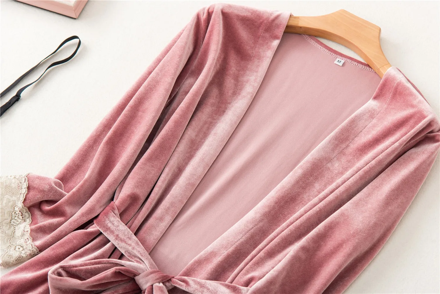 Two pieces Velvet sleepwear