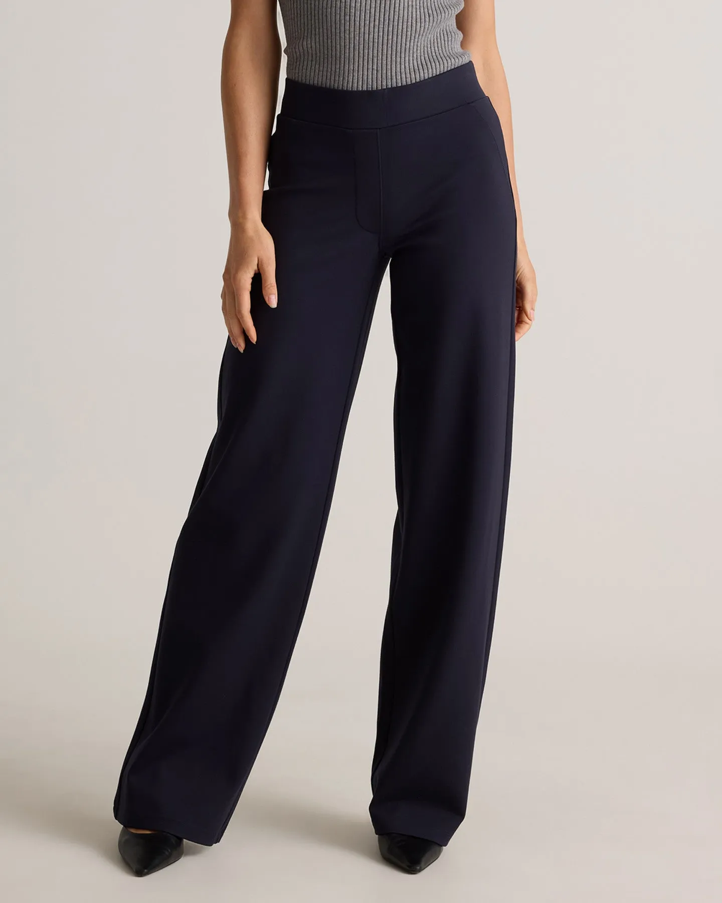 Ultra-Stretch Ponte Flare Leg Pants