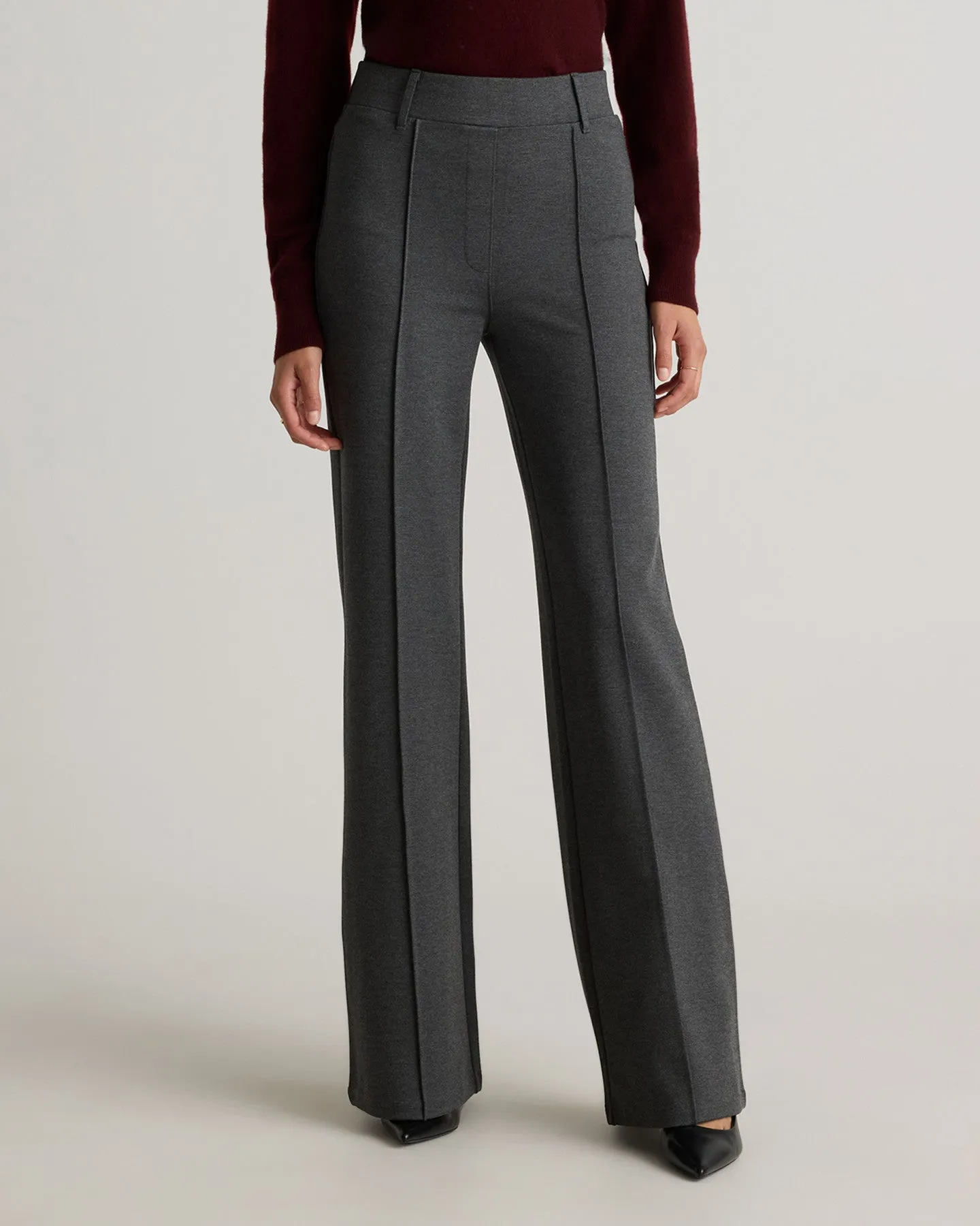 Ultra-Stretch Ponte Flare Leg Pants