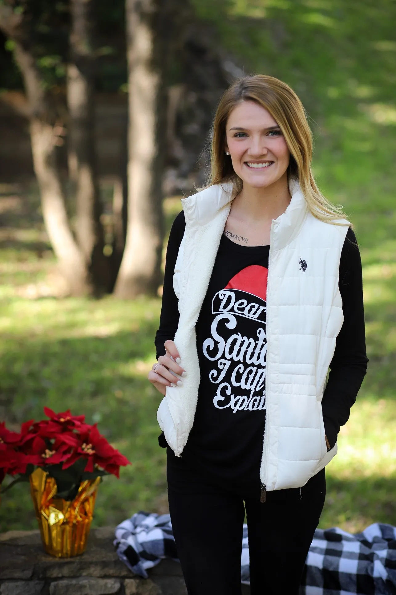 U.S. POLO ASSN. Puffer Vest with Sherpa Lining