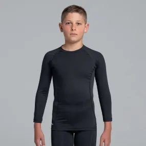 Valour Compression - Boy's Black Long Sleeve Top