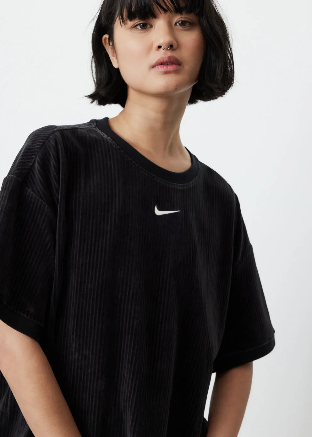 Velour Boyfriend T-Shirt