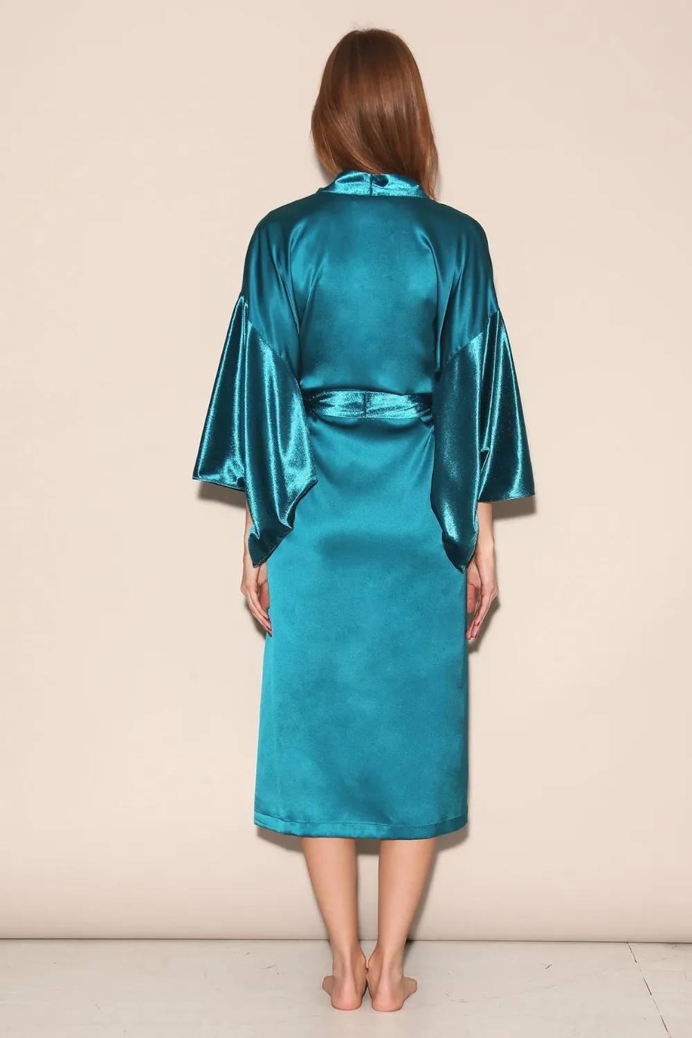 Velvet & Silk Robe Aquamarine