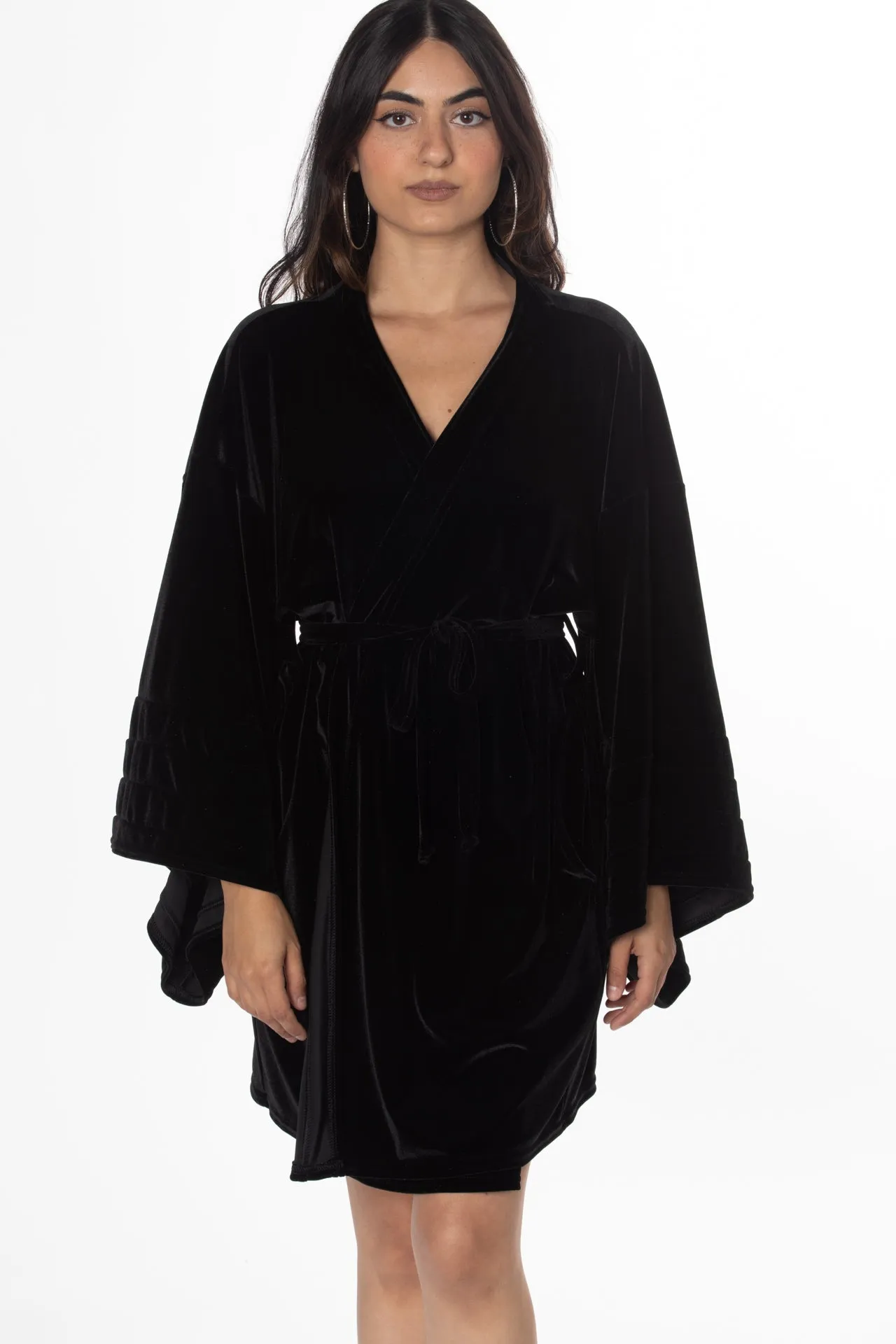 Velvet short robe