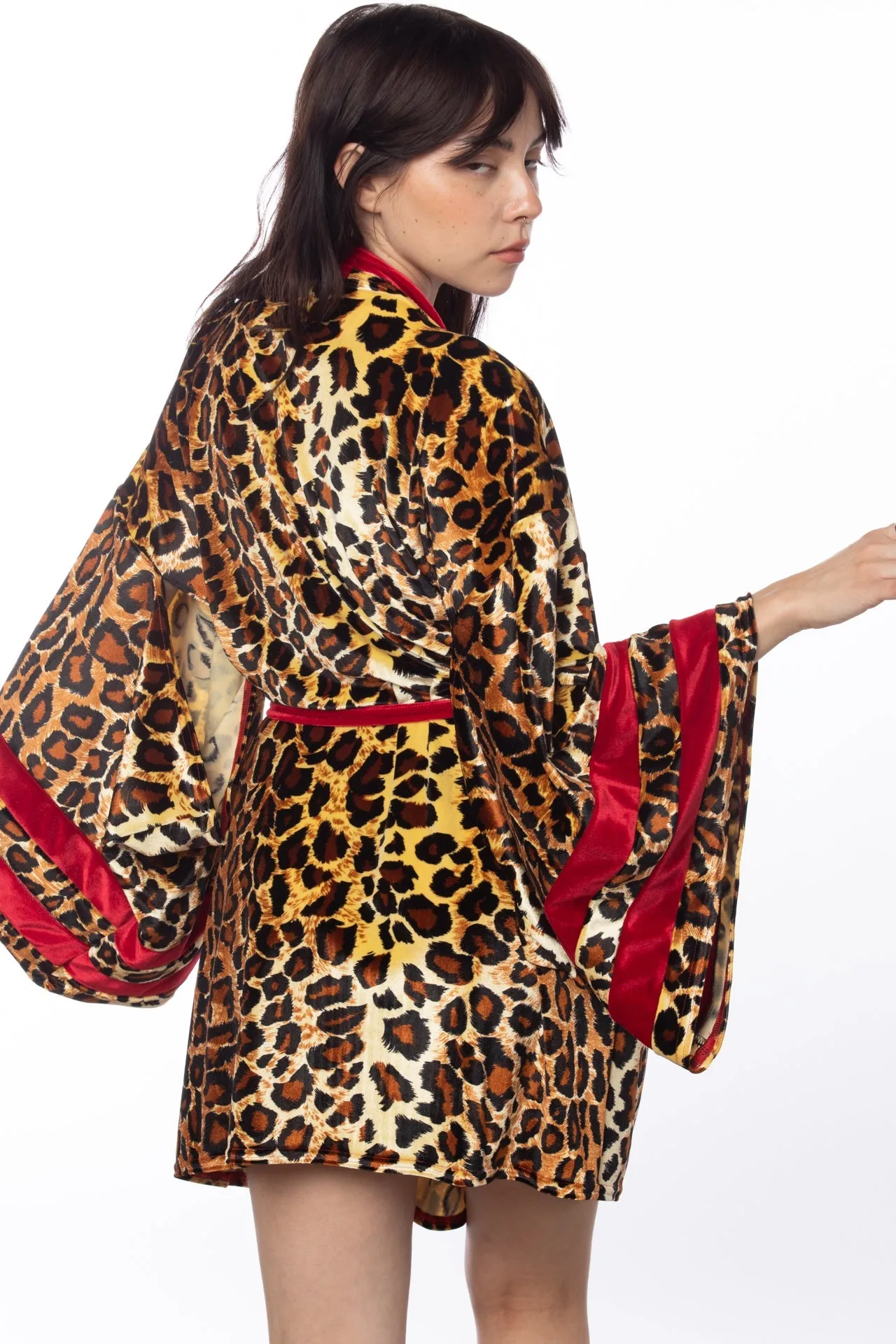 Velvet short robe
