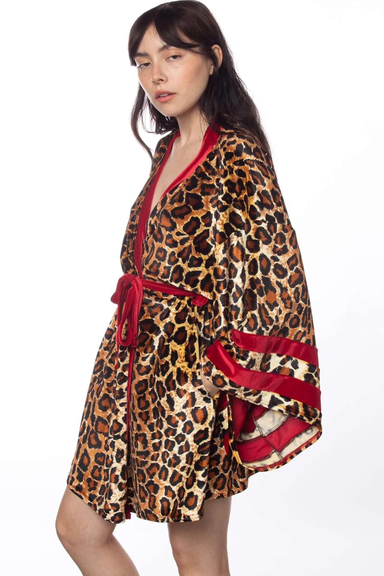Velvet short robe