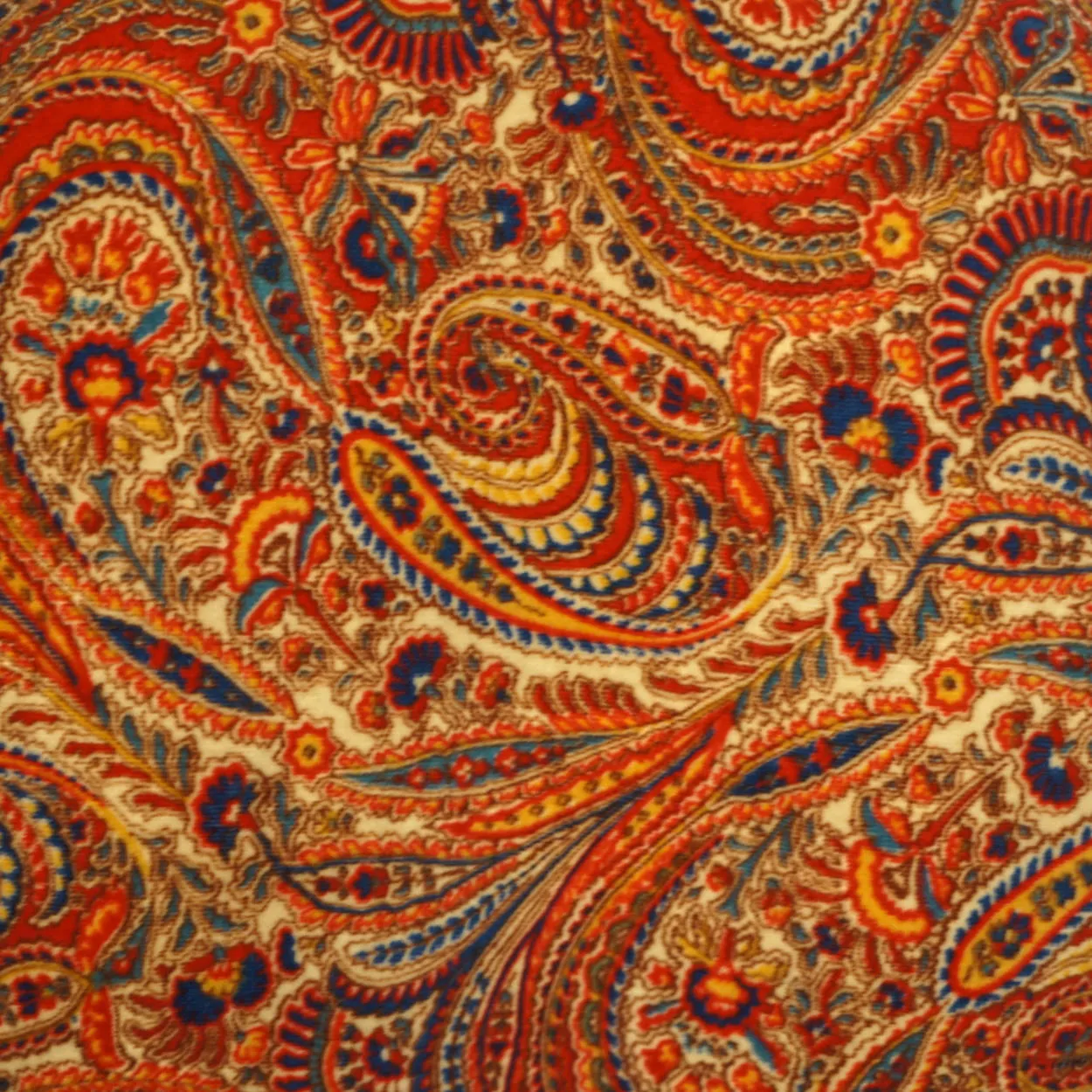 Vintage 1960s Paisley Velvet Dressing Gown Liberty Print Fabric Ladies Size M