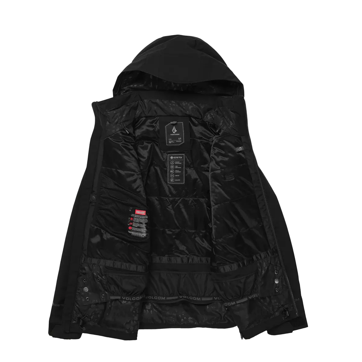Volcom Women's 2025 3D Stretch Gore-Tex Snow Jacket - Black