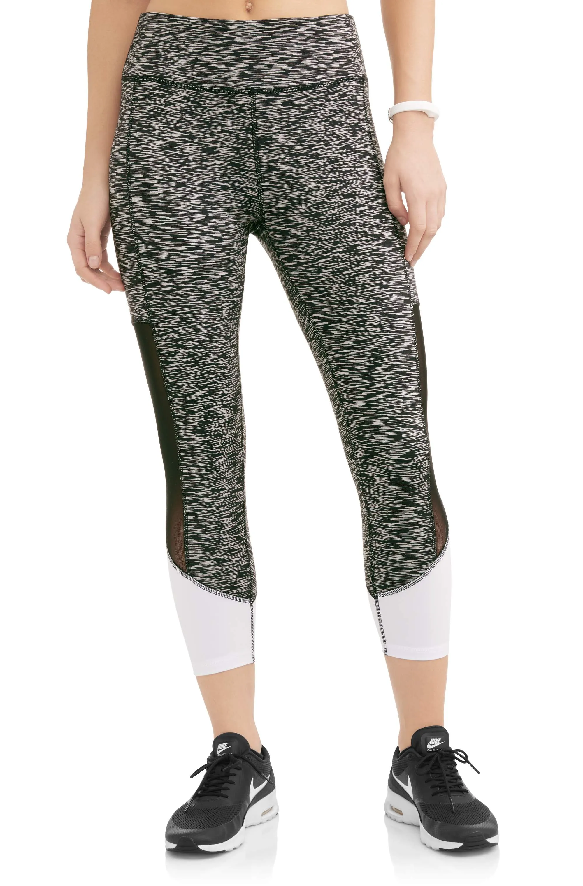Women's Contrast Ankle Colorblock Performance Capri Legging