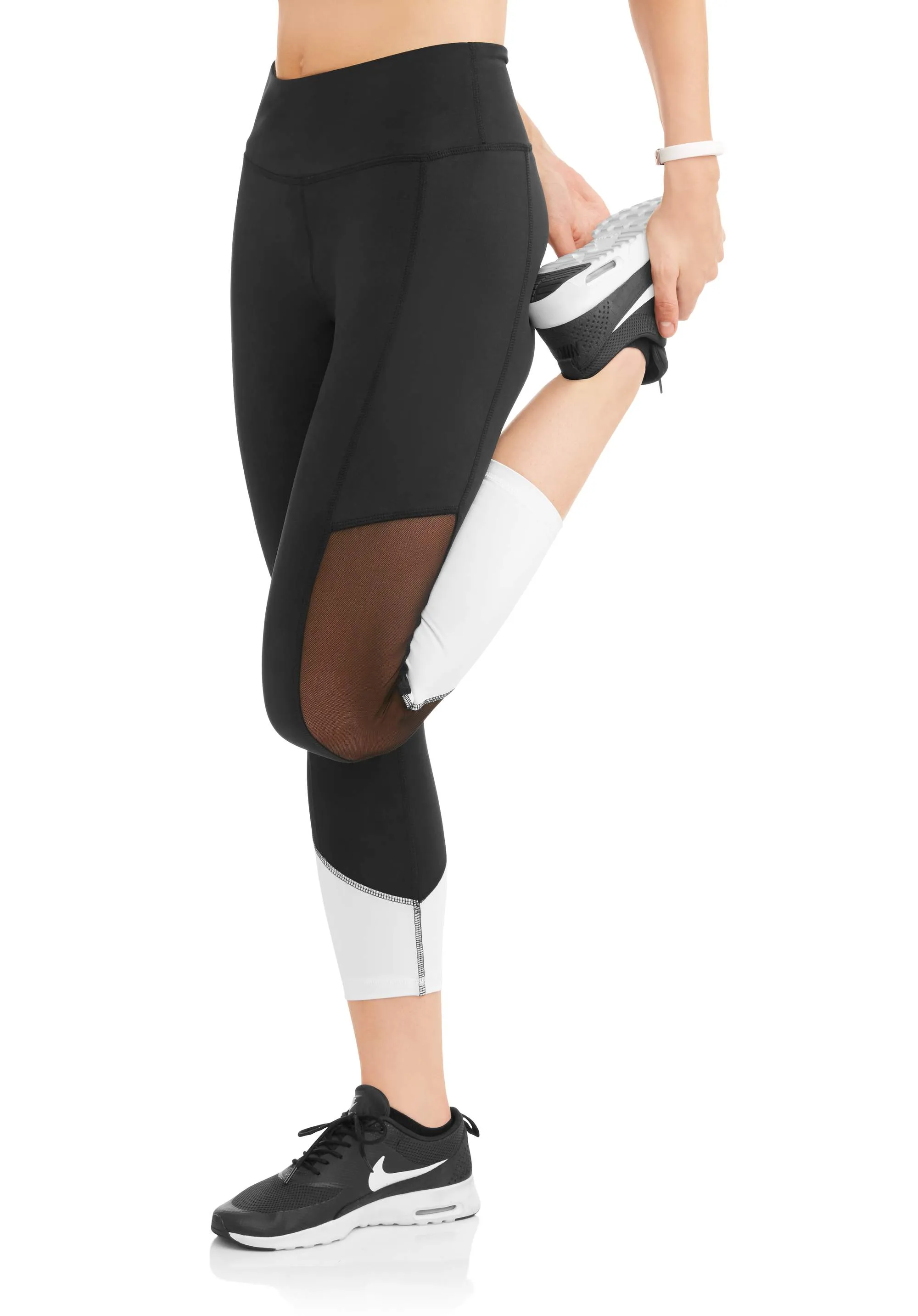 Women's Contrast Ankle Colorblock Performance Capri Legging