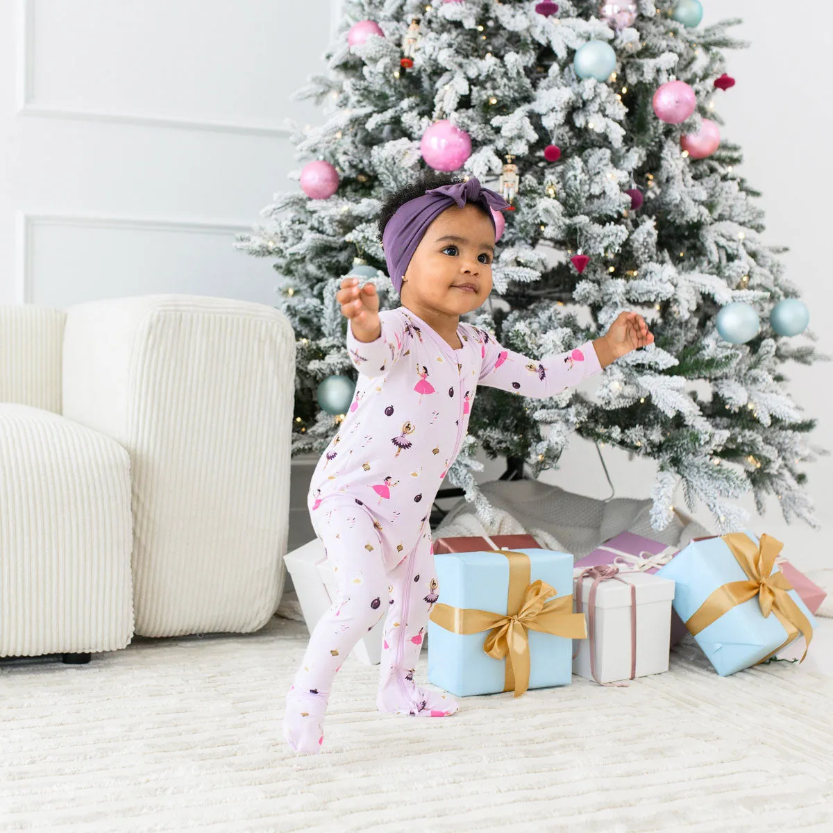 Zippered Footie - Sugar Plum