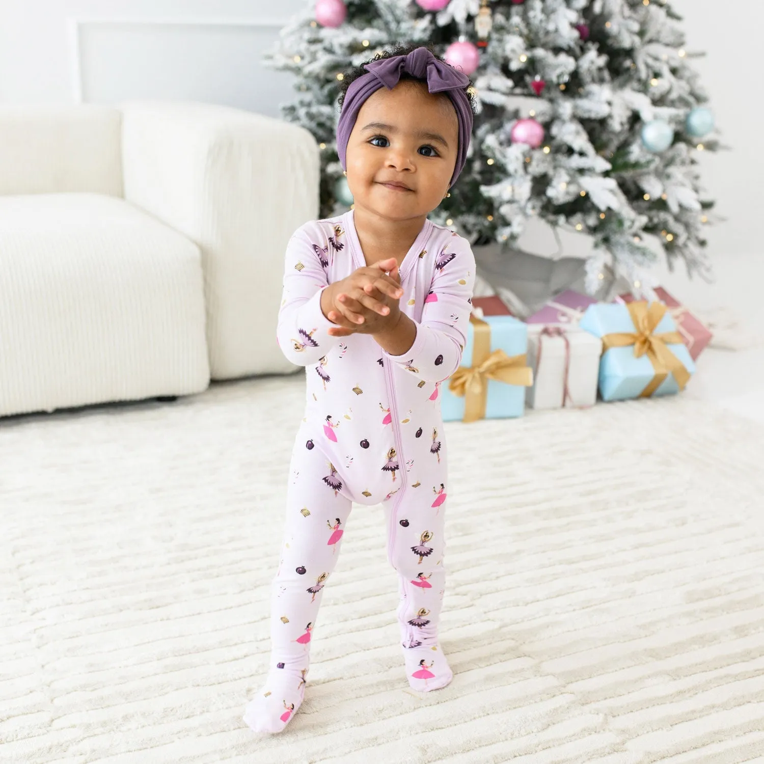 Zippered Footie - Sugar Plum